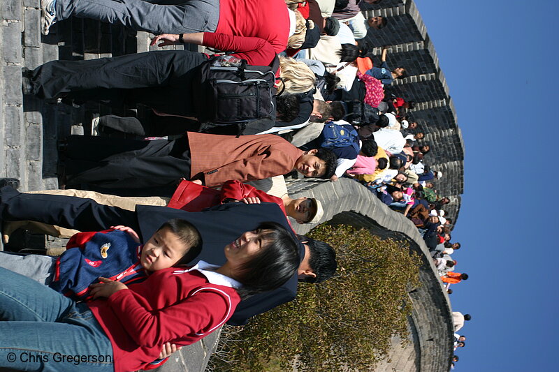 Photo of Crowd of People Climbing the Great Wall of China(5860)