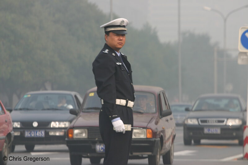 Photo of Traffic Officer on Duty in Beijing(6043)