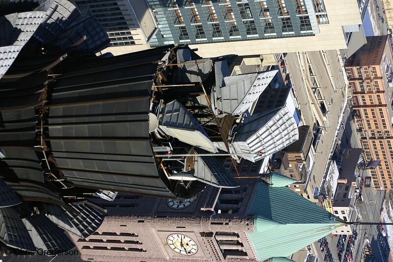 Photo of Qwest Building and City Hall Clock Tower in Downtown Minneapolis(6225)