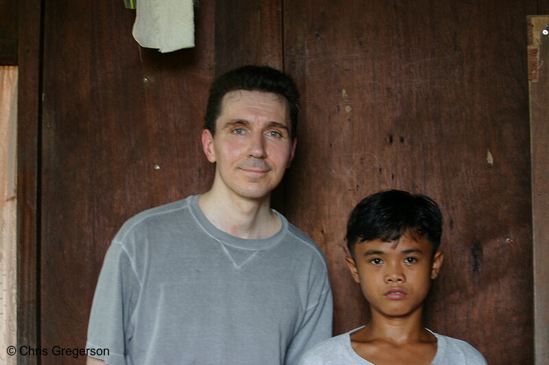 Photo of American and Filipino Nephew, Ilocos Norte, Philippines(6368)
