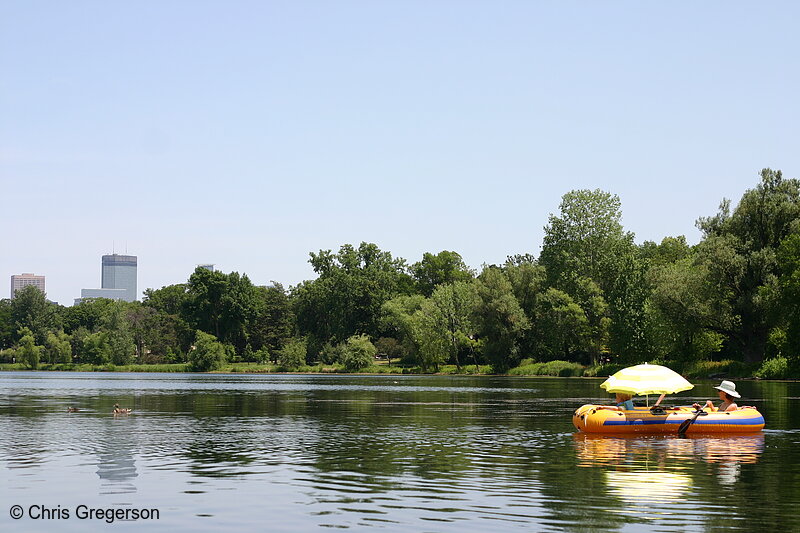 Photo of Inflatable Raft on Lake of the Isles, Minneapolis(6469)