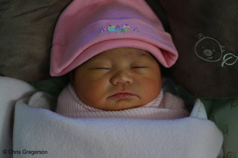 Photo of Cute Newborn Sleeping(6757)