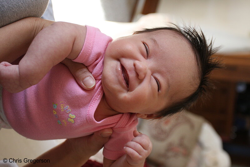 Photo of Newborn Baby Giggling(6780)