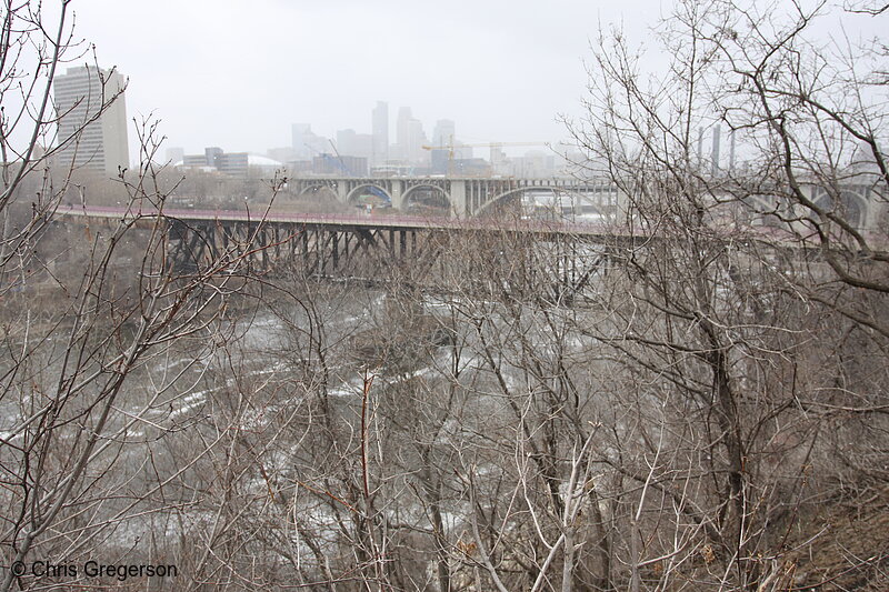 Photo of Mississippi River by U of M in April(6788)