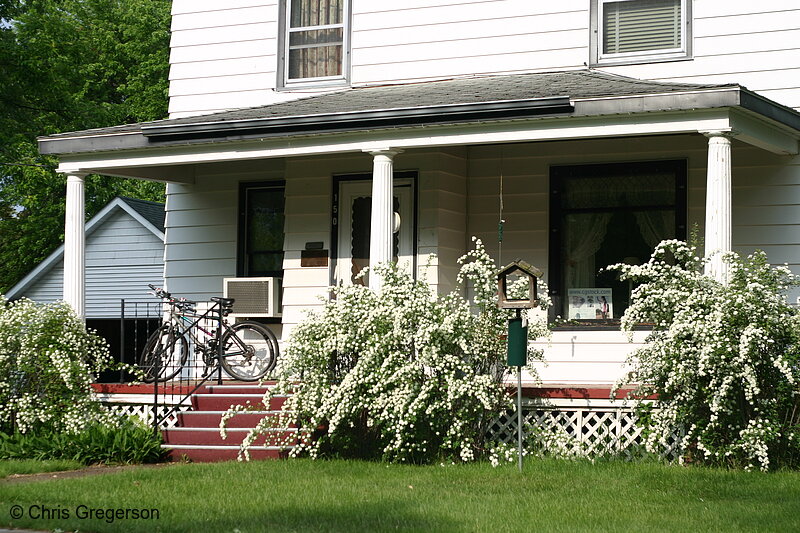 Photo of Rural Home with Azalea Bushes(6824)