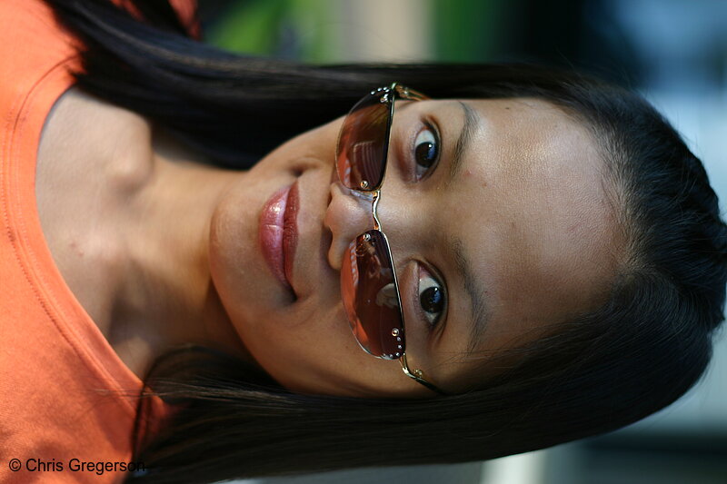 Photo of Young Asian Woman with Sunglasses(6827)