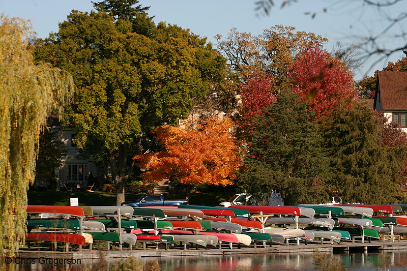 Photo of Canoe Rack, Lake of the Isles(6958)