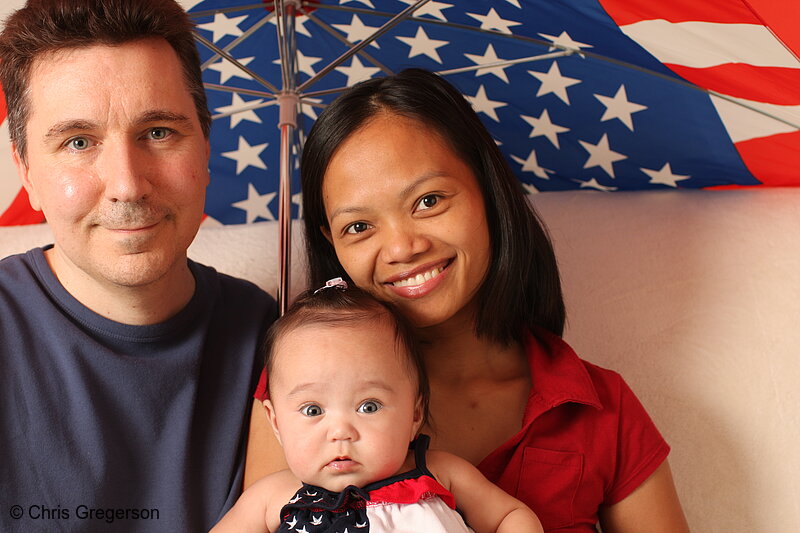 Photo of Portrait of an American Family on the 4th of July(7135)