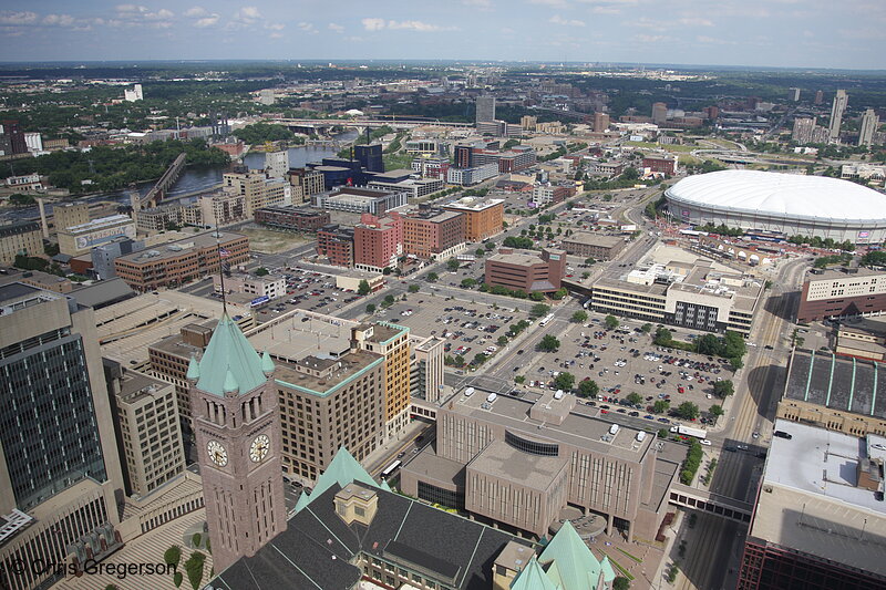 Photo of Aerial View of Downtown Minneapolis(7138)