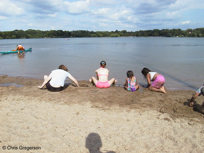 Photo of Kids at the Lake Nokomis Main Beach(716)