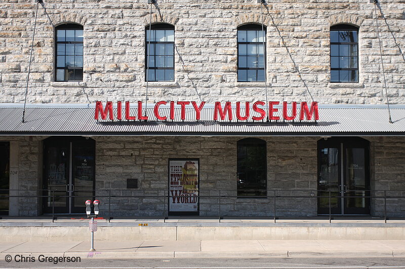 Photo of Entrance to the Mill City Museum, downtown Minneapolis(7577)