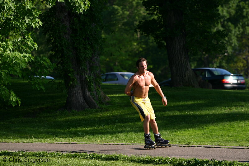 Photo of Roller-blader at Lake Harriet(7631)