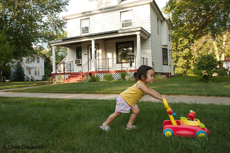 Photo of Athena Mowing the Boulevard(7796)