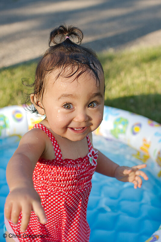 Photo of Athena in Wading Pool(7866)
