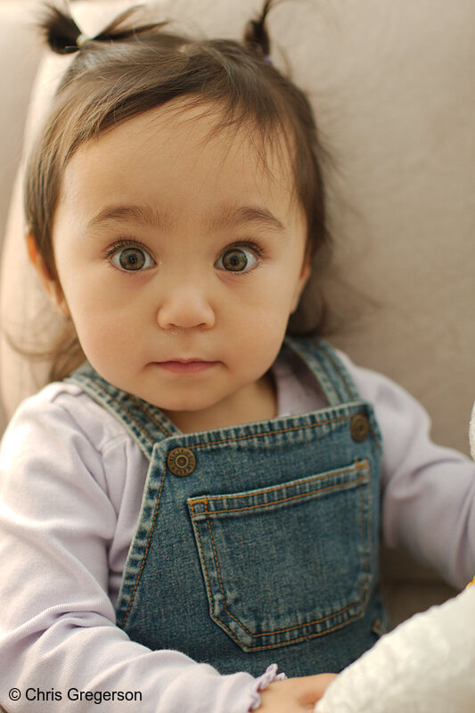 Photo of Athena with Pigtails and Overalls(8022)