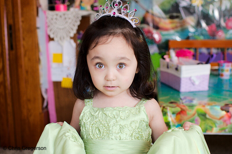 Photo of Athena in a Dress and Tiara(8274)